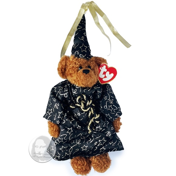 TY Attic Treasures Collection Merwyn Plush Bear Magician with Tag Y2K HTF - Picture 5 of 7